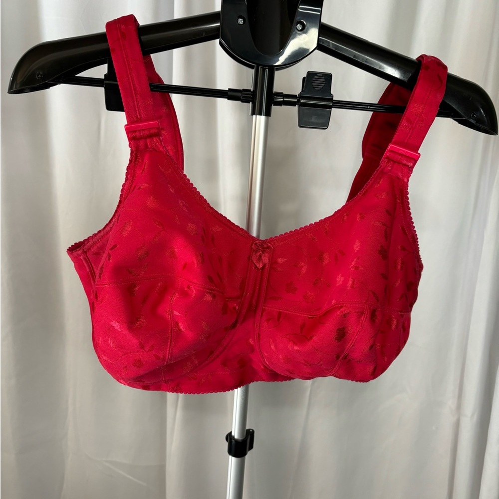 Elila Red Lace Supportive Bra